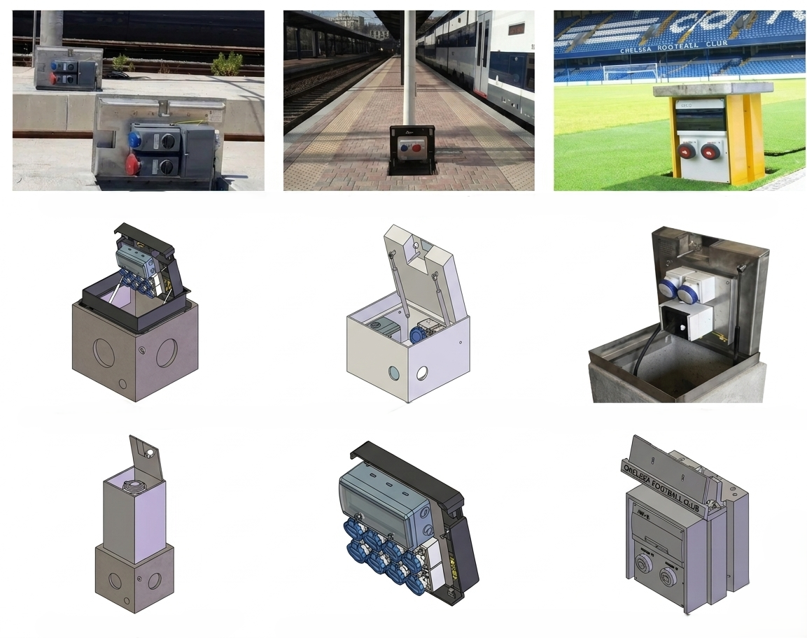 Retractable Power Towers & Floorboxes